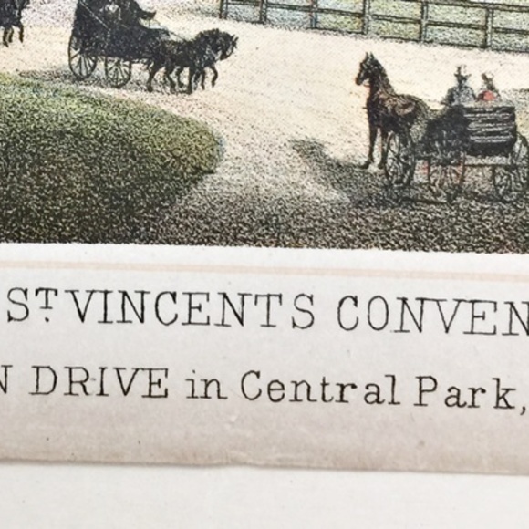 Antique Major Knapp Lithograph St Vincent Convent - Picture 6 of 8